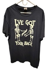 Way to Celebrate “I’ve Got Your Back” Skeleton Halloween T-Shirt Men Sz XL