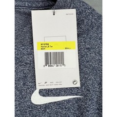 Nike Marled LS Tee Men Small Navy Blue NWT Long Sleeve Crewneck Swoosh M12792