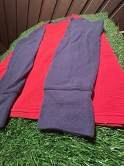 Polo Ralph Lauren Colorblock Waffle-Knit Thermal Long-Sleeve Shir Size L
