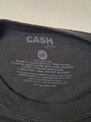 Johnny Cash T-Shirt, The Man in Black Shirt Men’s Size Large L