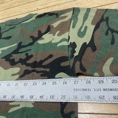 Vtg ROTHCO Army Surplus Shirt Men S Camo Green Army Forest Woodland Made USA