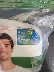 Hanes Men’s FreshIQ ComfortSoft Crewneck Undershirt – White (Pack of 6) Size M