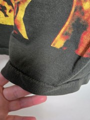 Vintage Distressed Metallica Mens short 2XL Black 1995 Lava AOP Graphic Band Tee