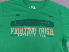 Notre Dame Fighting Irish Shirt Mens XL Football 2018 NCAA College Shamrock