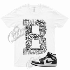 BLESSED T Shirt to Match 1 Mid Panda Black White High Mid Low Retro Next Nature