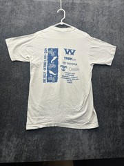 Vintage Fruit Of The Loom T Shirt Mens Large White Windy City Sports Chili Ride