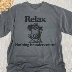 Chill Pomeranian Vintage Shirt Relax Nothing is Under Control Pom Tee T-Shirt
