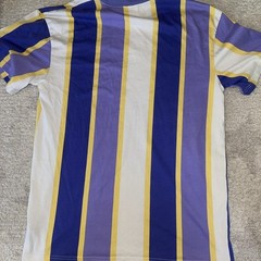 Karl Kani Medium Signature Stripe Tee Mens Vintage Purple Yellow shirt