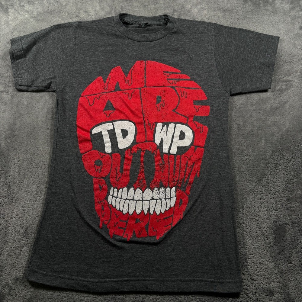 Tultex T-Shirt Mens Small Gray Skull The Devil Wears Prada We Are Outnumbered