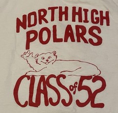 Vtg 90s North High Polars Ringer Shirt XXL Minneapolis School Track PE Grunge 80