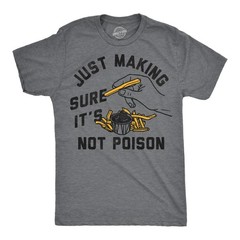 Mens Funny T Shirts Just Making Sure Its Not Poison Sarcastic Food Graphic