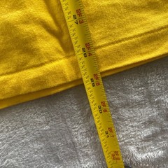 A Bathing Ape BAPE One Point Shark Face PONR Yellow T-Shirt Mens XL