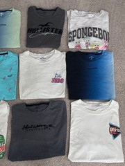 Hollister Brand, Men’s Tee Shirts, Sz Small Clothing, Short Sleeve Bundle