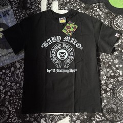 A Bathing Ape (BAPE) x Chrome Hearts Black T-Shirt Size S