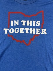 Homage “In This Together Ohio” T Shirt Blue 3XL Soft Tri-Blend Graphic T Covid