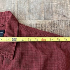 511 TACTILE Lot of 2 Shirts Mens Size L Red Green Button Snaps Lined Pockets