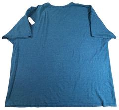 Fruit of the Loom Platinum V-Neck T-Shirt Mens 3XL Heather Blue 60/40 Cotton