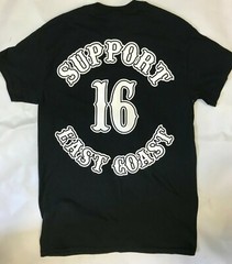 SUPPORT 16 PAGAN’S MC MOTORCYCLE CLUB EAST COAST 16 T SHIRT X-LARGE