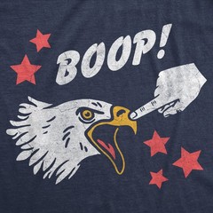 Mens Funny T Shirts Boop Bald Eagle Sarcastic Fourth Of July Tee For Men