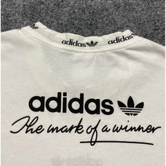 Adidas 4.0 Originals Mens 2XL White The Mark of a Winner Graphic Trefoil T-Shirt