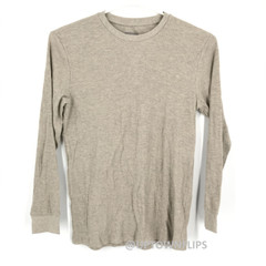Jachs Shirt Mens XL Extra Large Long Sleeve Thermal Waffle Casual Sleep Brown