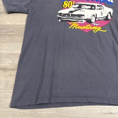 Ford Mustang Shirt Detroit MI 80’s Car Men’s Blue XL ComfortWash Cotton Tee