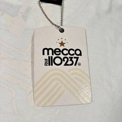 Vintage 1984 Mecca T-Shirt Mens 2XL White Embroidered Streetwear Hip Hop NWT