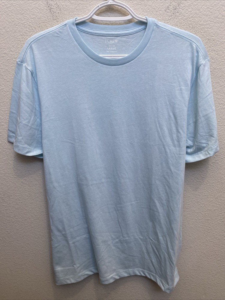 J.Crew Men’s Large VSK Teal Blue Washed Crew Neck Short Sleeve T-Shirt NWT