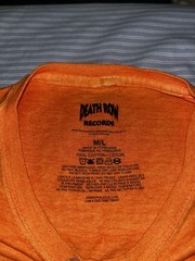 NWOT Death Row Records Snoop Doggy Dogg Gin & Juice Rap Tee M/L Orange