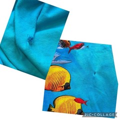 Liquid Blue Sea Turtles Aquatic Nature Blue Cotton Graphic Tee Men’s Size Large