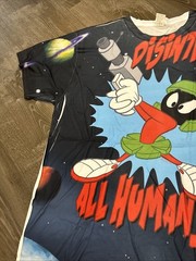 Marvin The Martian Disintegrate Sublimated T-Shirt Logo Vision Rare XXL