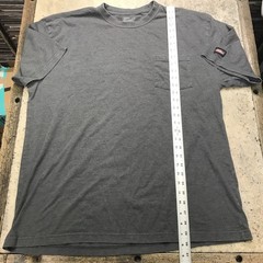 Dickies Gray Short Sleeve Mens XL Pullover Performance Work Shirt Pocket Cot Pol