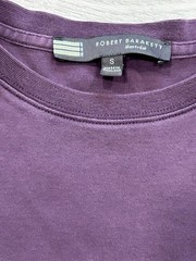 Robert Barakett Montreal Men’s Pima Cotton T-Shirt Plum Purple Size S Small