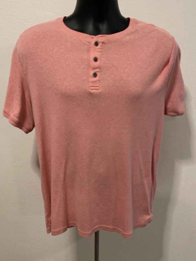 Apt 9 Mens Size XL Premier Flex Top Short Sleeve Henley