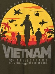 Vietnam 50th Anniversary Of Soldiers Coming Home T-Shirt Green Freedom Wear Co.