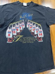 VTG 1992 USA Basketball Olympic Dream Team T-Shirt Men Sz XL Black Nutmeg Mills