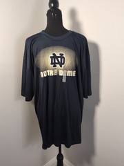Colosseum Own The Stands Notre Dame T-Shirt, Men’s 2XL Blue, New