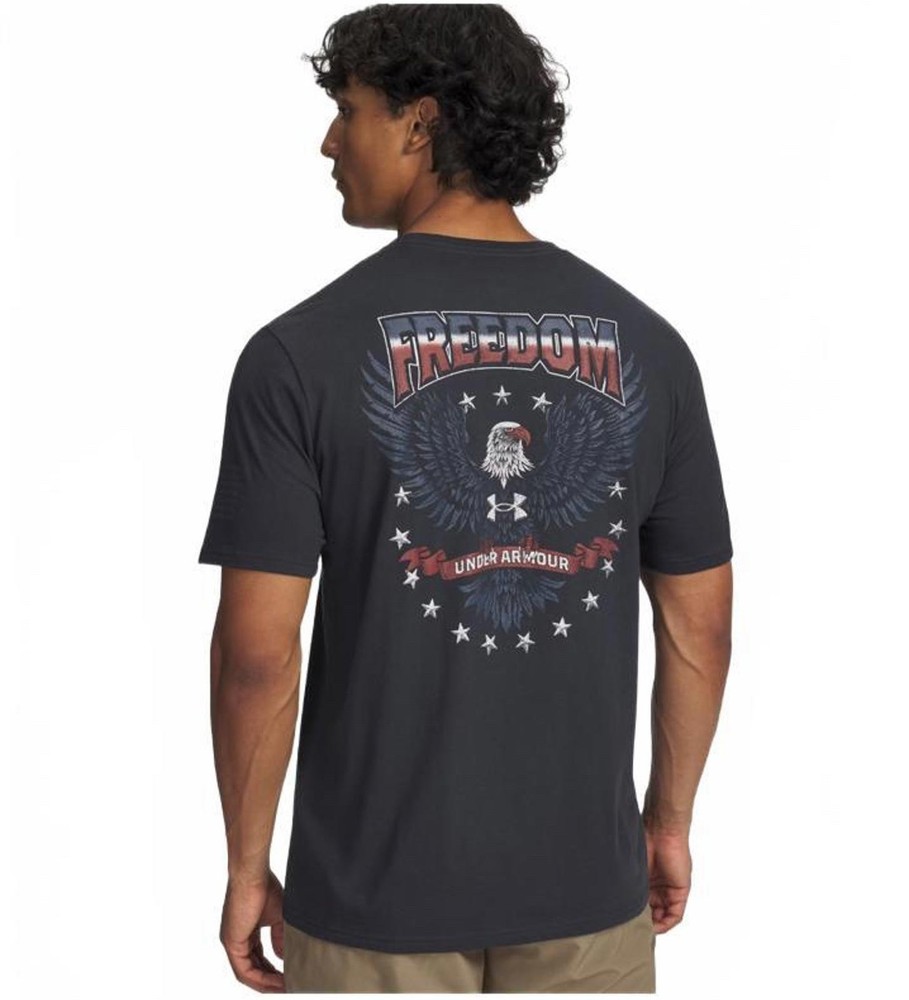 Under Armour 6004109 Men’s Size M UA Freedom Military Graphic Tee T-Shirt Gray