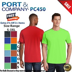 Port & Company PC450 Mens Short Sleeve Fan Favorite Crew Neck Stylish T-Shirt