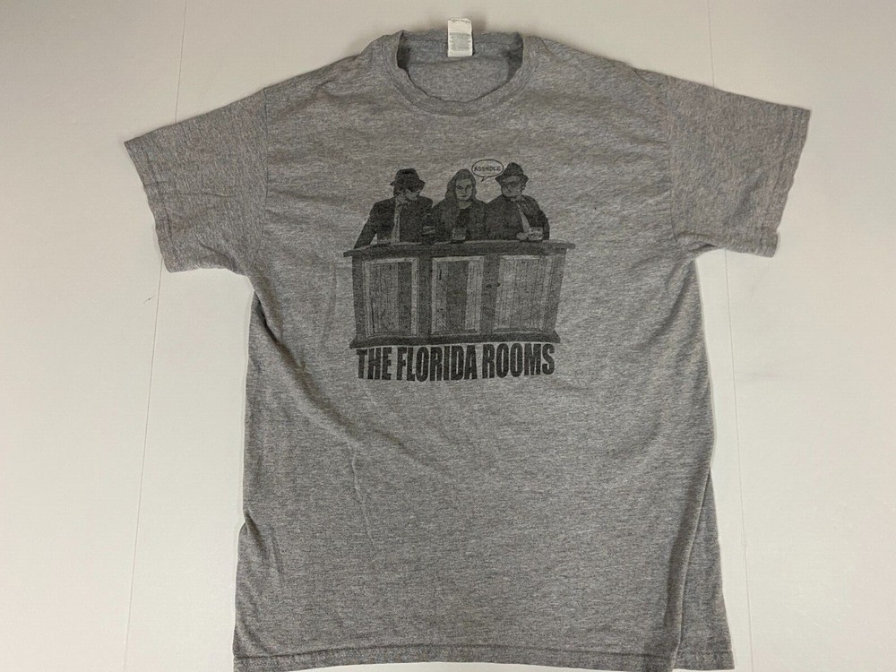 Florida Rooms MEns shirt Medium gray graphic funny