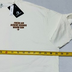 Converse Men’s Tee MEDIUM White Loose Fit Short Sleeves T-Shirt 100% Cotton NWT