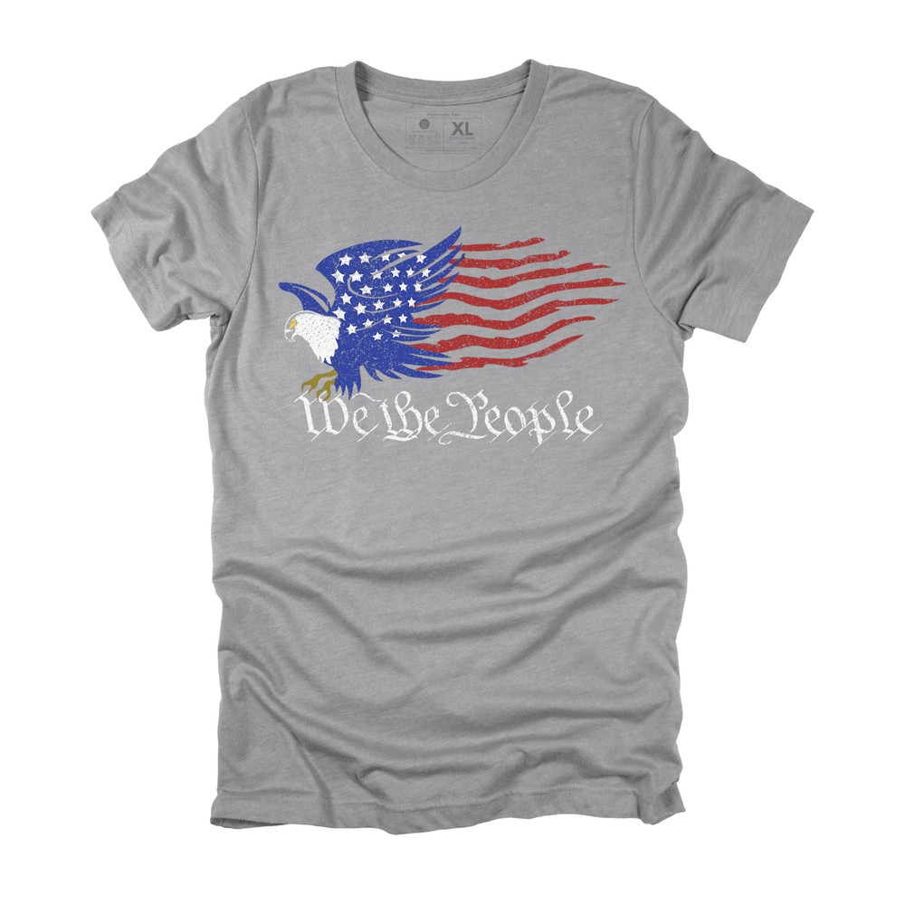 USA We the People Eagle Flag Men T Shirt Patriotic American Tee XS-3XL