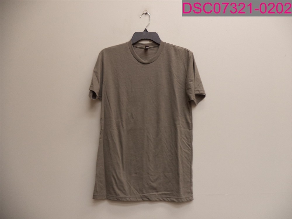 QTY=2; Next Level Men’s Short Sleeve Crew Neck T-Shirt Warm Grey Small