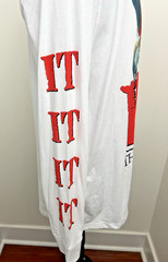 Stephen King IT Pennywise Men’s White Graphic T- shirt Size XL (50-52) The Movie