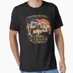250th Anniversary USA Flag , Patriotic 1776-2026 Vintage Eagle Essential T-Shirt