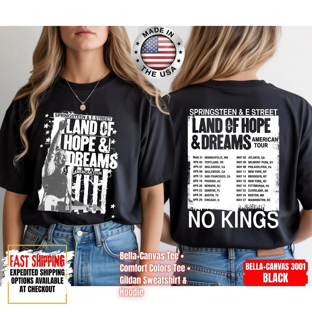 Bruce Springsteen Land of Hope & Dreams Tour 2026 T-Shirt