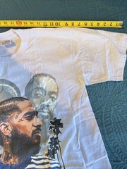 Pro Super Heavy Weight CRENSHAW Nipsey Hussle T-Shirt, White, XL , Rapper T