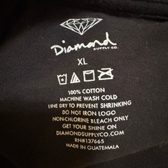 Diamond Supply Co T Shirt Mens XL Black Graphic Skate Streetwear