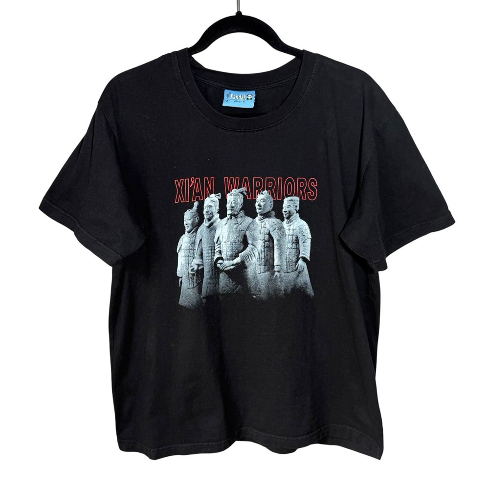 Xi’an Warriors T Shirt Tee Size XL Terracotta Army Qin Shi Huang China Black