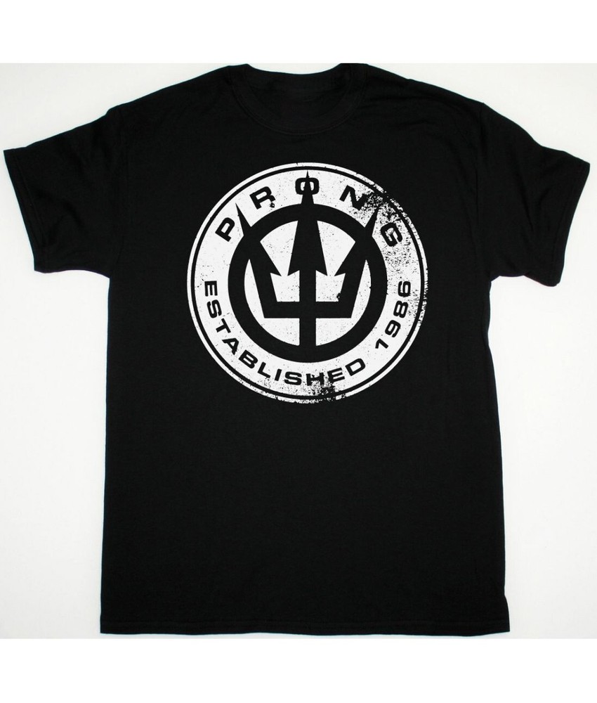 PRONG ESTABLISHED 1986 NEW BLACK Shirt Classic Unisex S-5XL